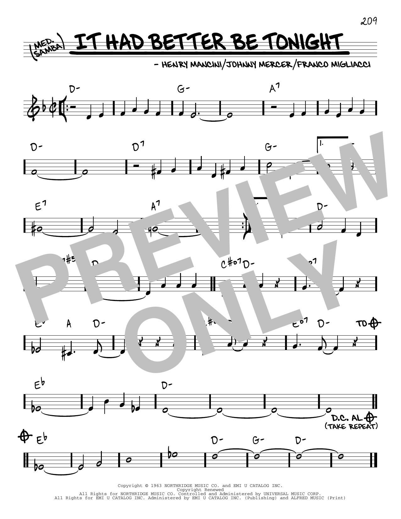 Download Michael Buble It Had Better Be Tonight Sheet Music