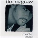 Download or print Tim McGraw with Faith Hill It's Your Love Sheet Music Printable PDF 5-page score for Country / arranged Very Easy Piano SKU: 1229764.