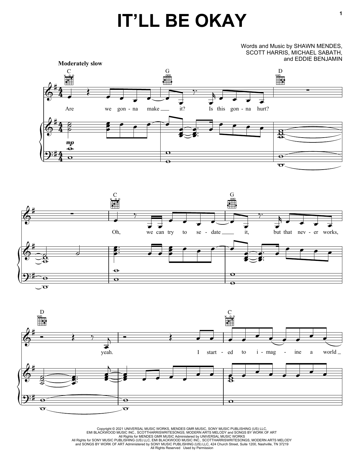 Download Shawn Mendes It'll Be Okay Sheet Music