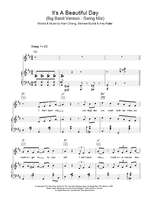 Download Michael Buble It's A Beautiful Day Sheet Music