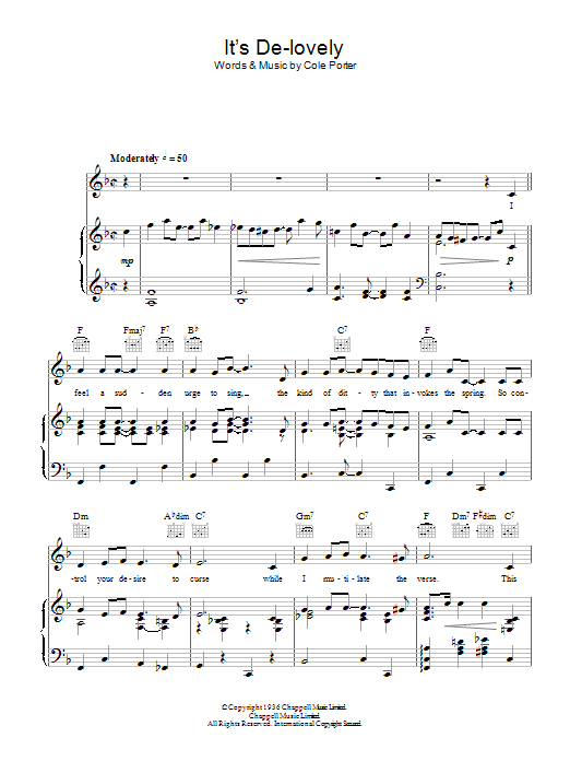 Download Ethel Merman It's De-lovely Sheet Music