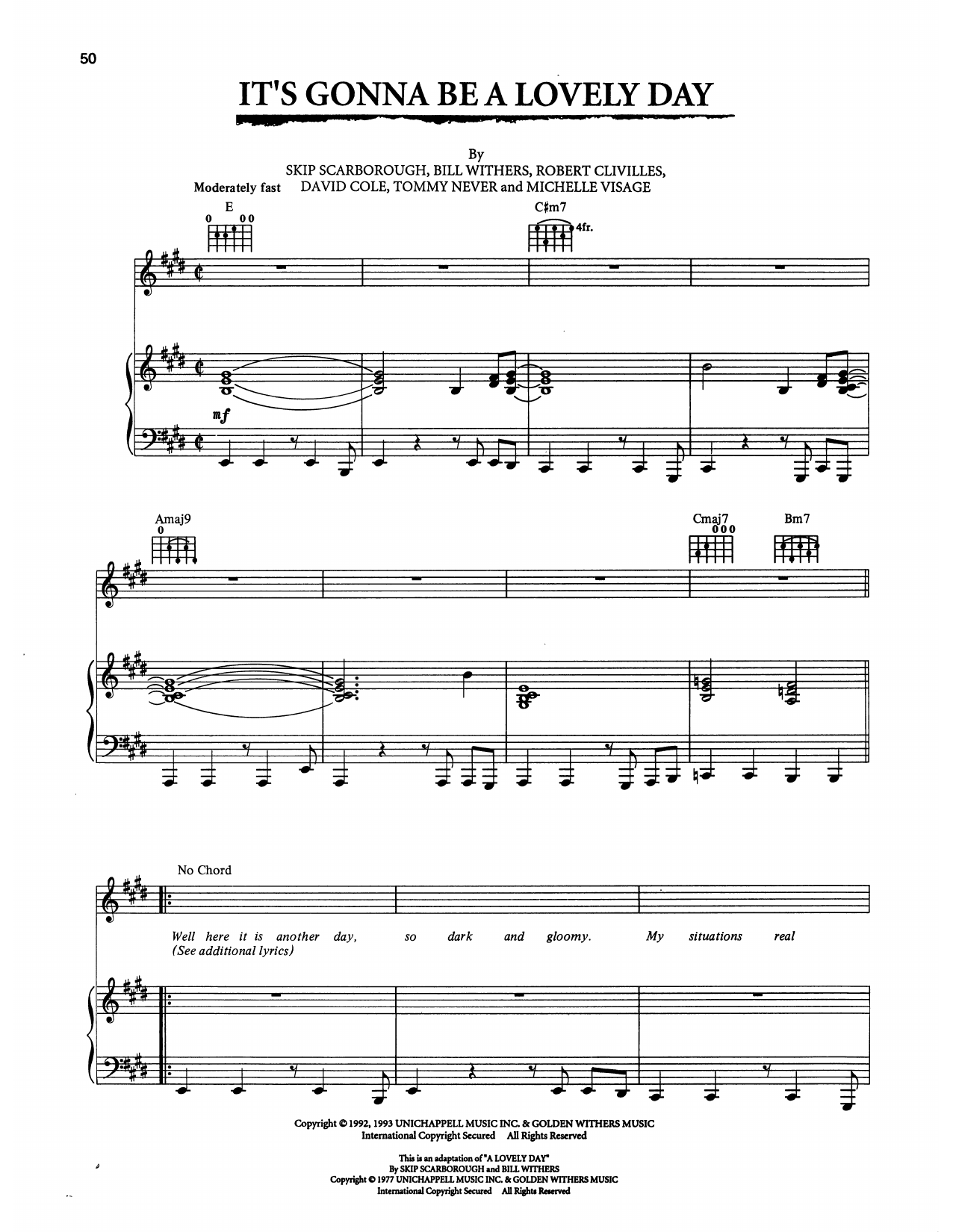 Download S.O.U.L. S.Y.S.T.E.M. It's Gonna Be A Lovely Day (from The Bo Sheet Music