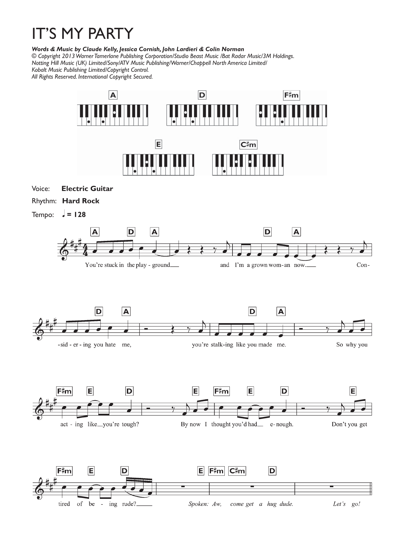 Download Jessie J It's My Party Sheet Music