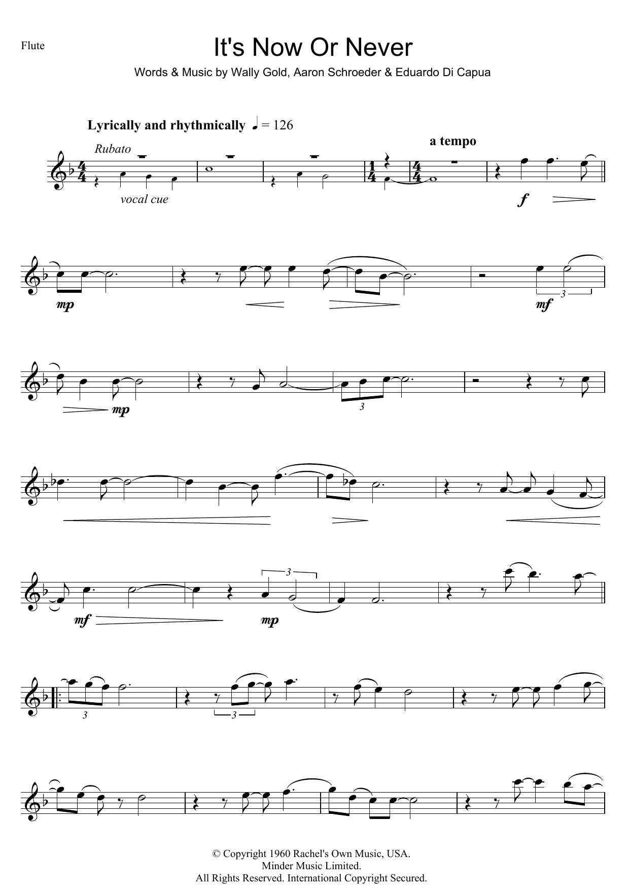 Download Elvis Presley It's Now Or Never Sheet Music