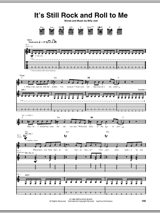 Download Billy Joel It's Still Rock And Roll To Me Sheet Music