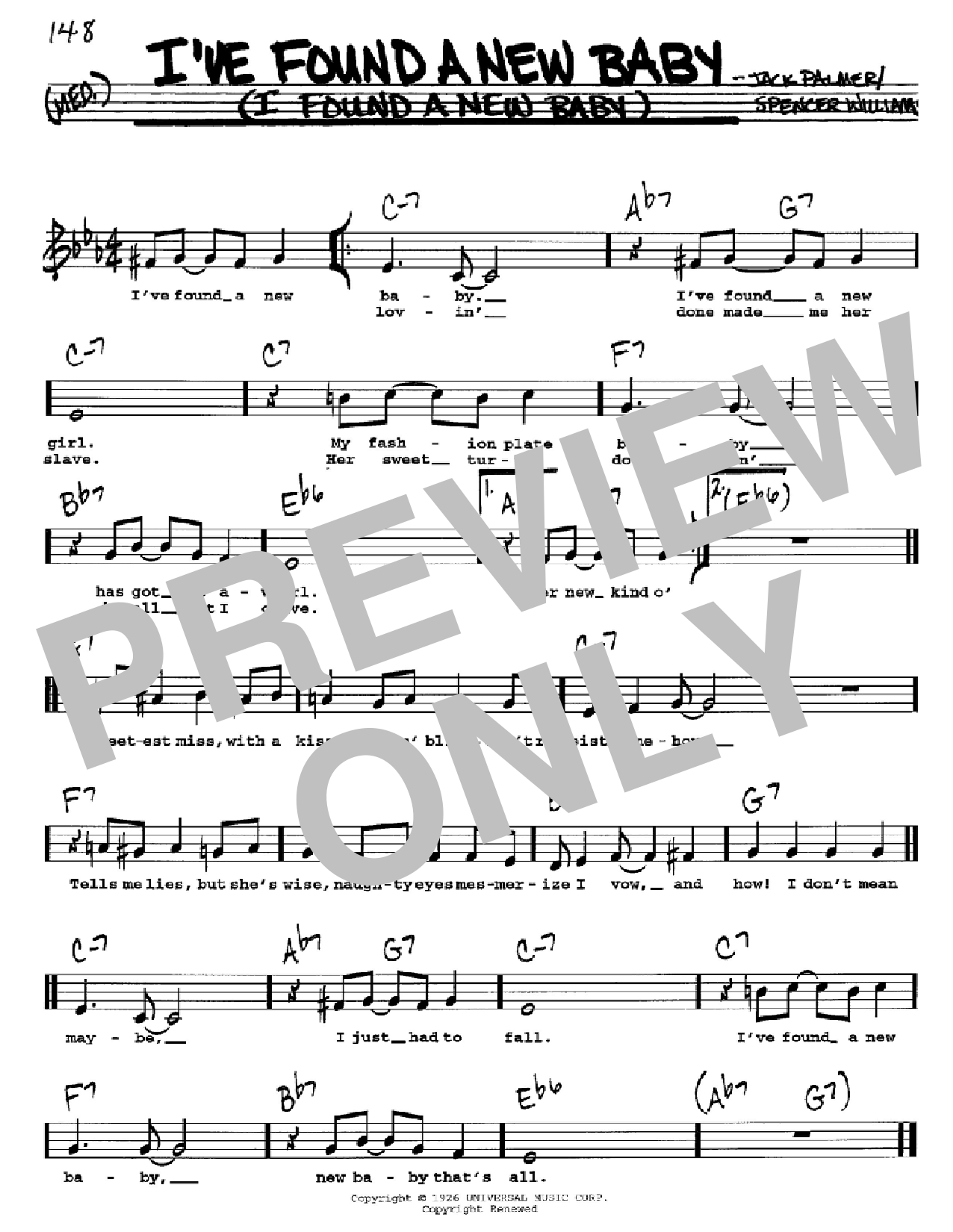 Download Benny Goodman I've Found A New Baby (I Found A New Ba Sheet Music