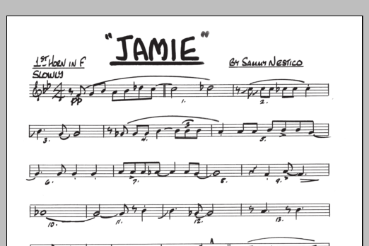Download Sammy Nestico Jamie - 1st Horn in F Sheet Music