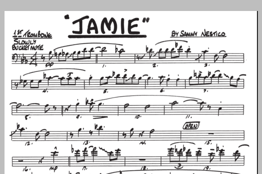 Download Sammy Nestico Jamie - 1st Trombone Sheet Music