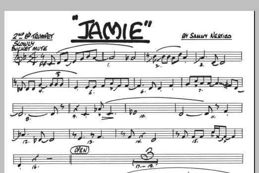 Download Sammy Nestico Jamie - 2nd Bb Trumpet Sheet Music