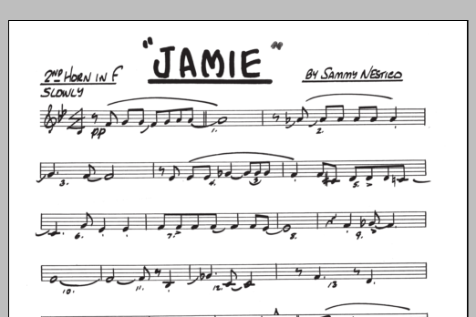 Download Sammy Nestico Jamie - 2nd Horn in F Sheet Music