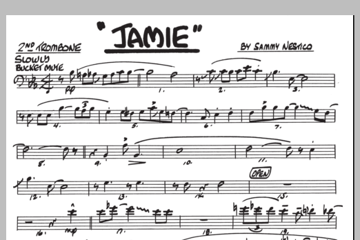 Download Sammy Nestico Jamie - 2nd Trombone Sheet Music