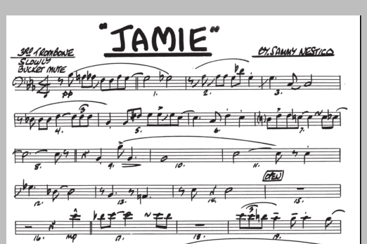 Download Sammy Nestico Jamie - 3rd Trombone Sheet Music