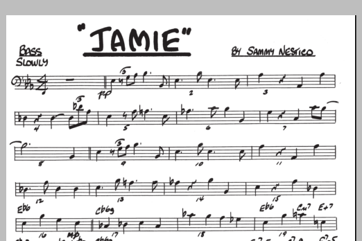 Download Sammy Nestico Jamie - Bass Sheet Music