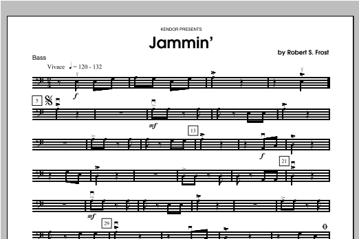 Download Frost Jammin' - Bass Sheet Music