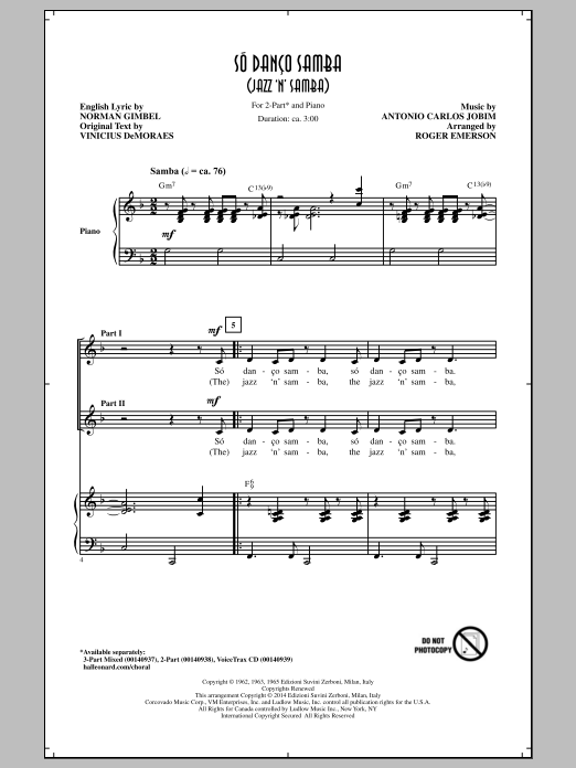 Download Roger Emerson Jazz 'N' Samba Sheet Music