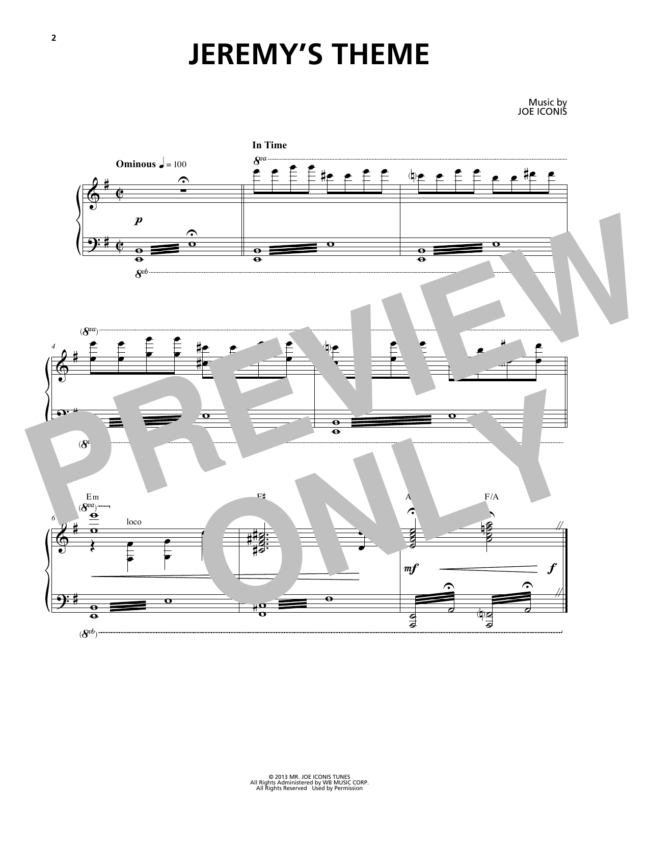 Download Joe Iconis Jeremy's Theme (from Be More Chill) Sheet Music
