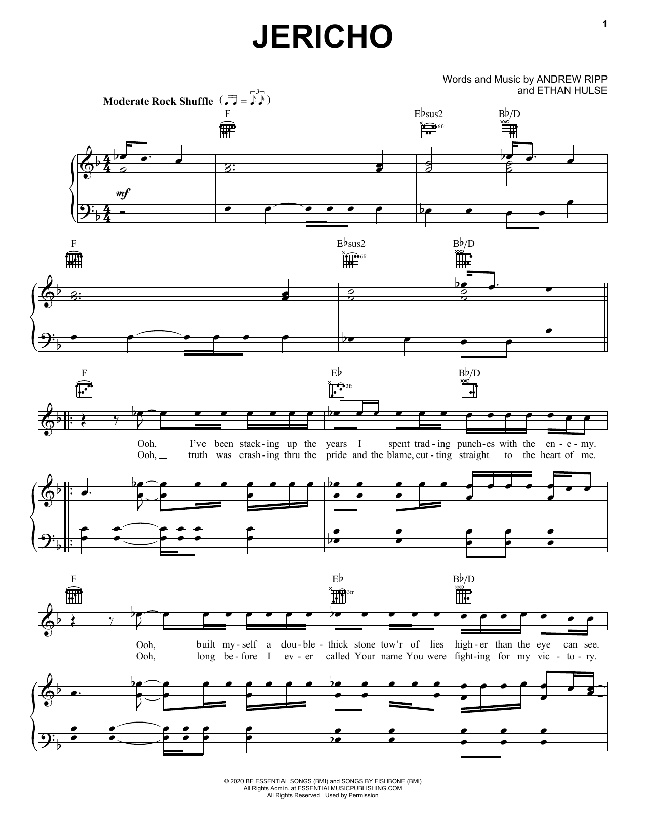 Download Andrew Ripp Jericho Sheet Music