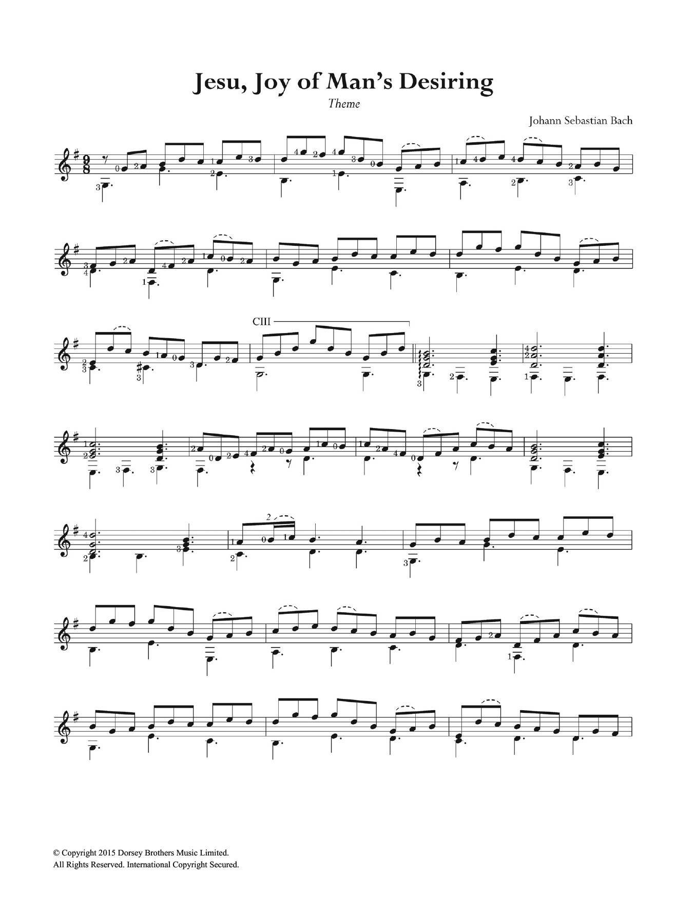 Download Johann Sebastian Bach Jesu, Joy Of Man's Desiring Sheet Music