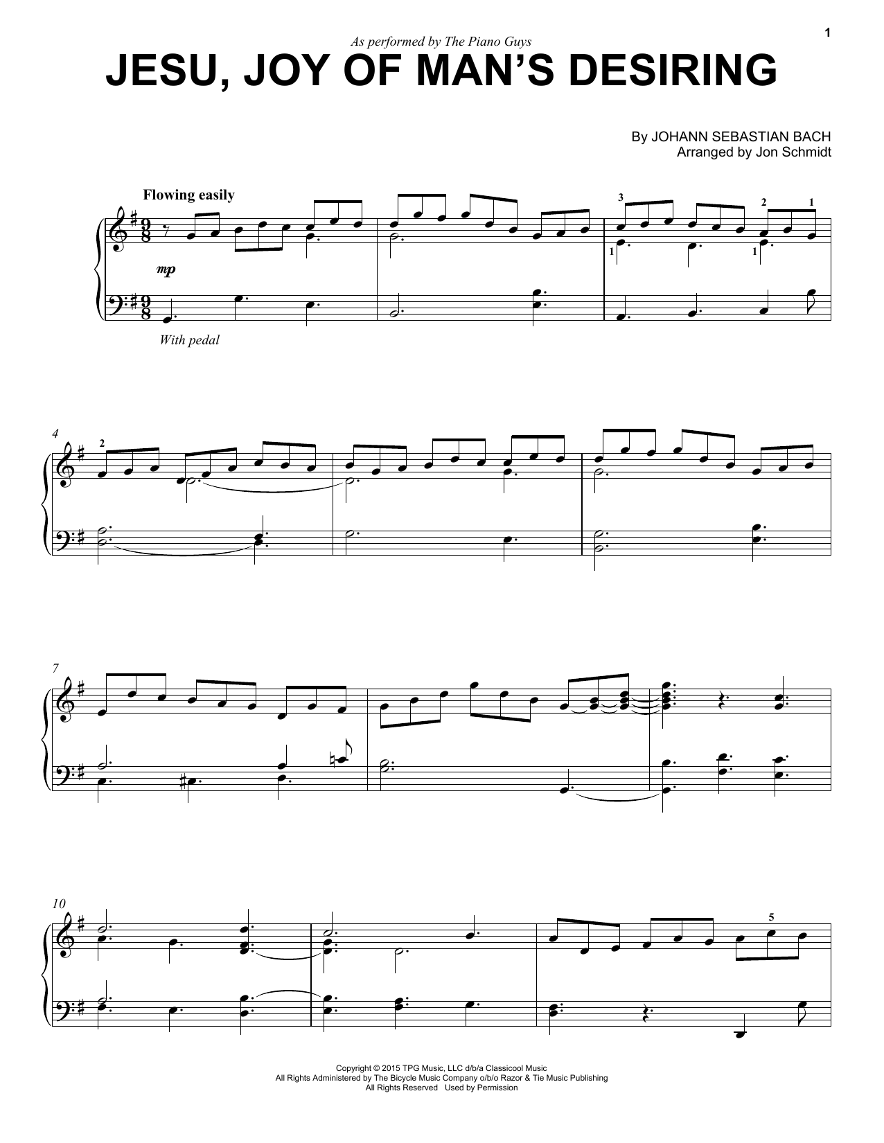 Download The Piano Guys Jesu, Joy Of Man's Desiring Sheet Music