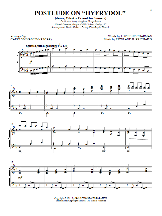 Download Rowland H. Prichard Jesus! What A Friend To Sinners Sheet Music