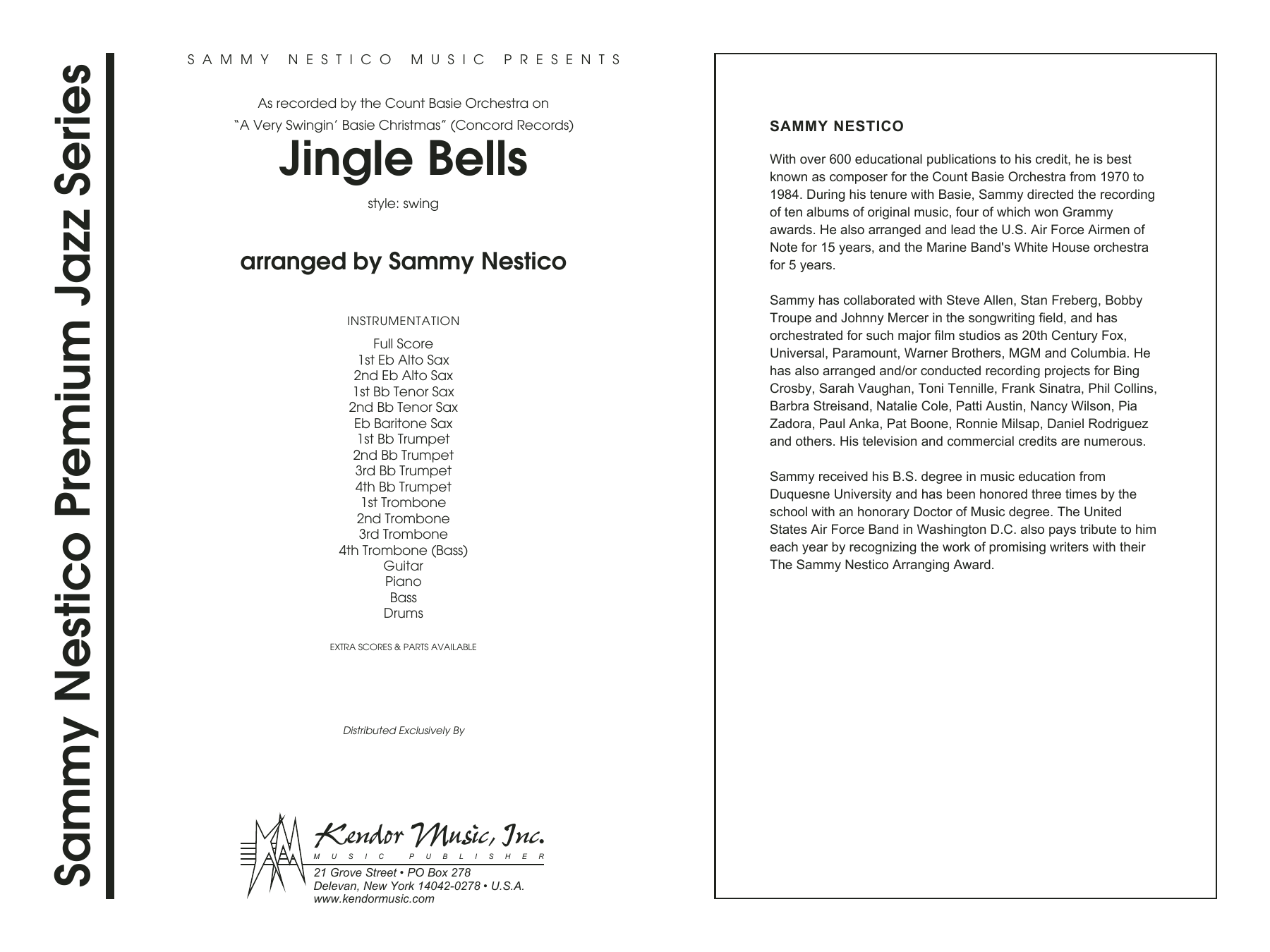 Download Sammy Nestico Jingle Bells - Full Score Sheet Music