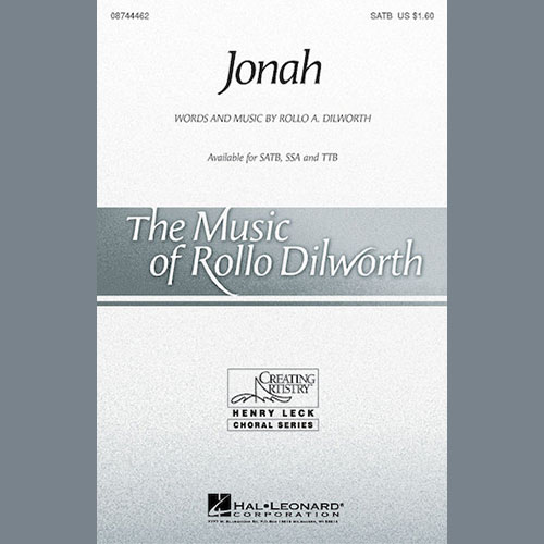 Download Rollo Dilworth Jonah Sheet Music and Printable PDF Score for TTB Choir