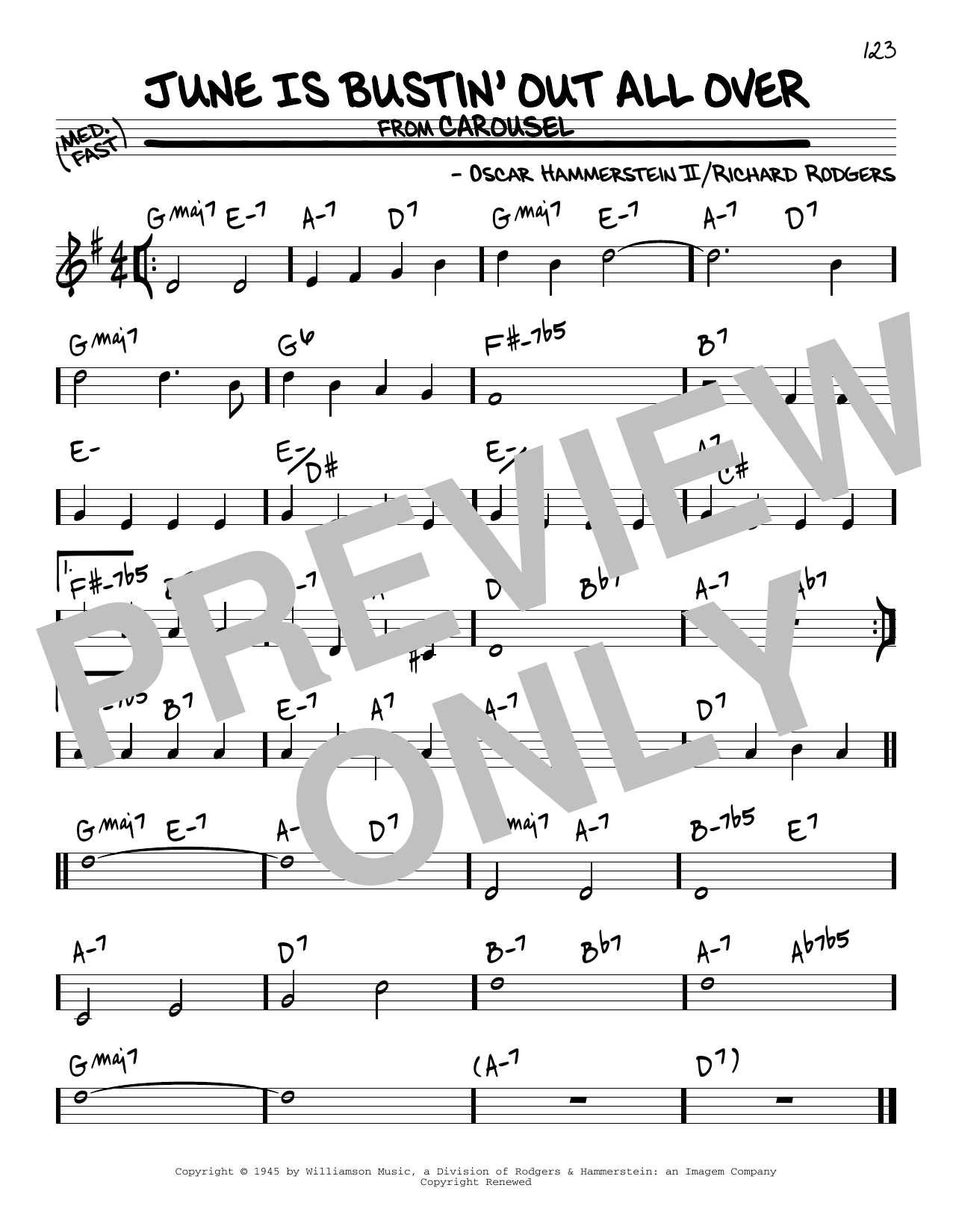 Download Rodgers & Hammerstein June Is Bustin' Out All Over Sheet Music