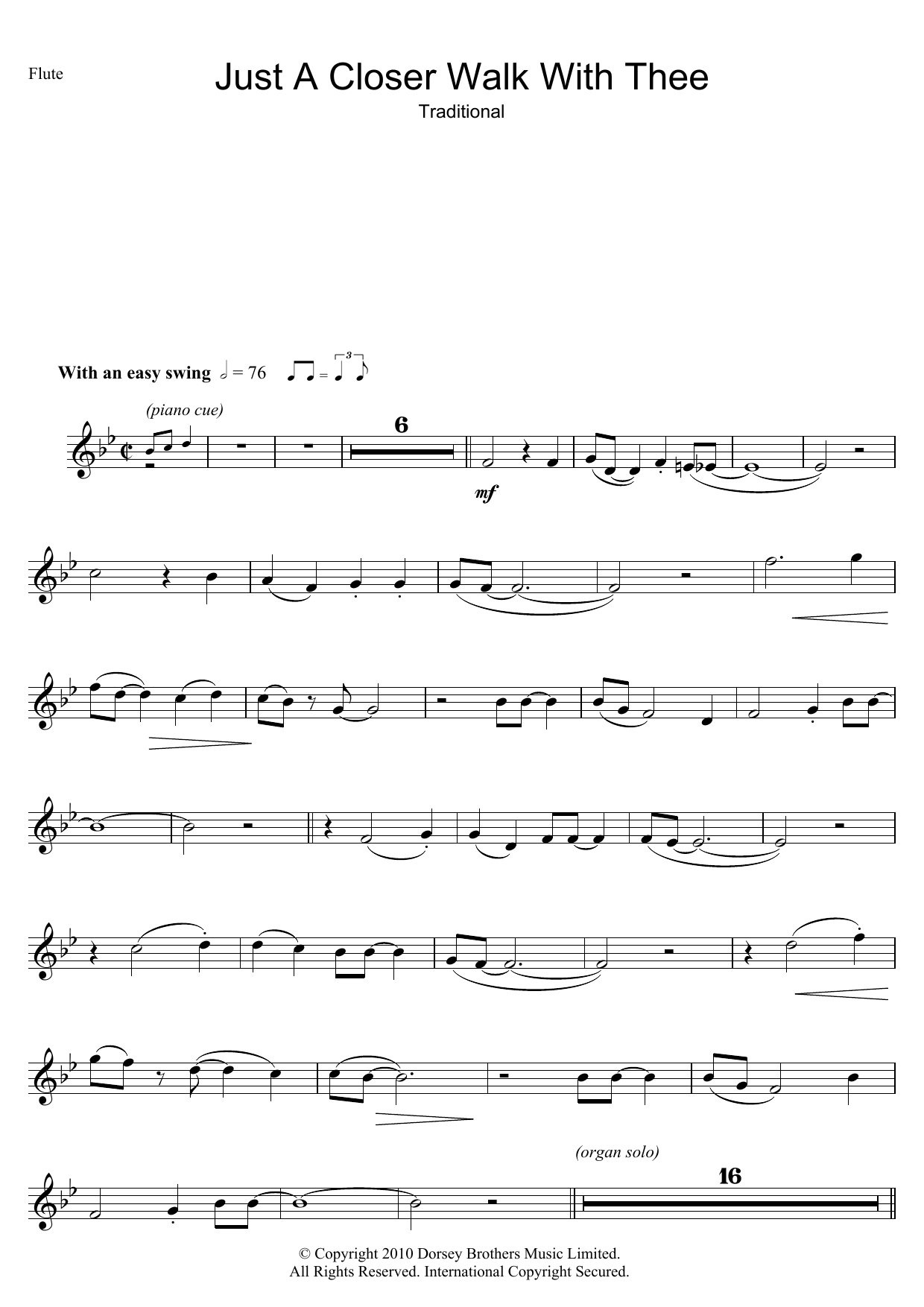 Download African-American Spiritual Just A Closer Walk With Thee Sheet Music
