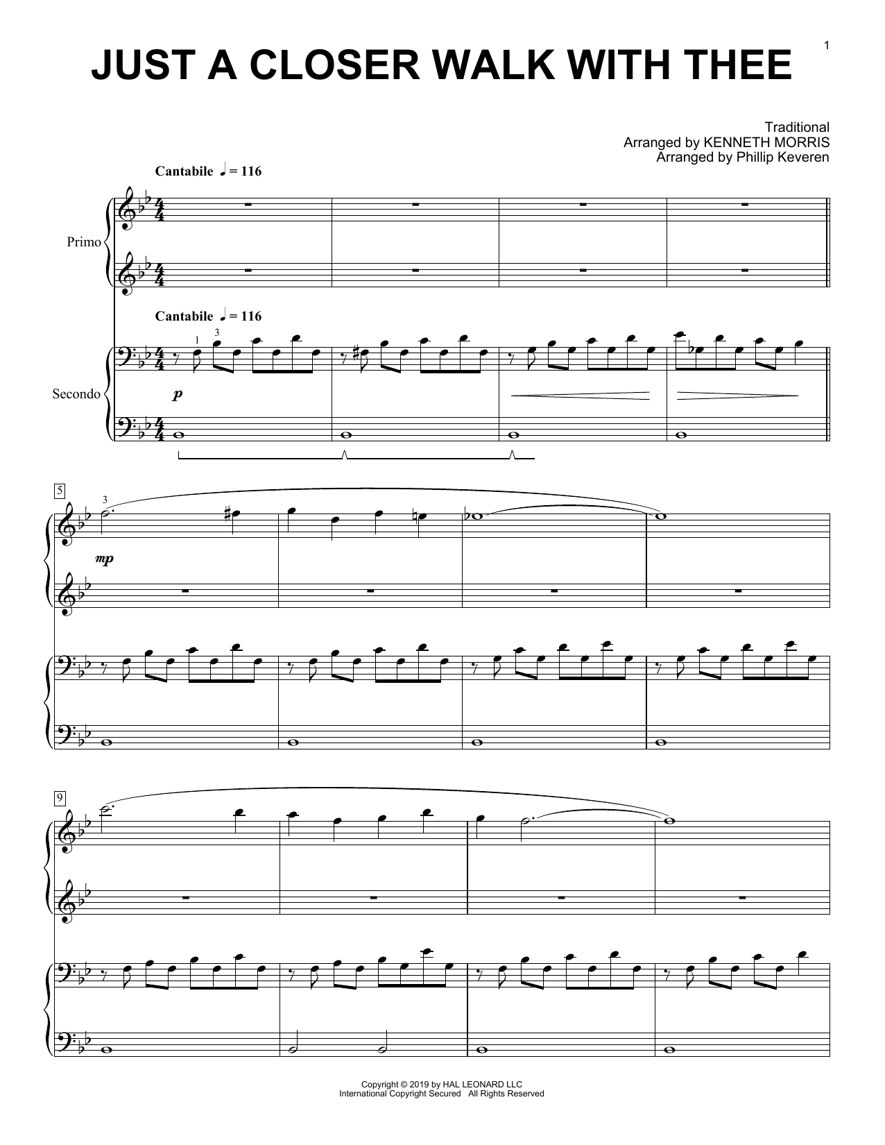 Download Kenneth Morris Just A Closer Walk With Thee (arr. Phil Sheet Music