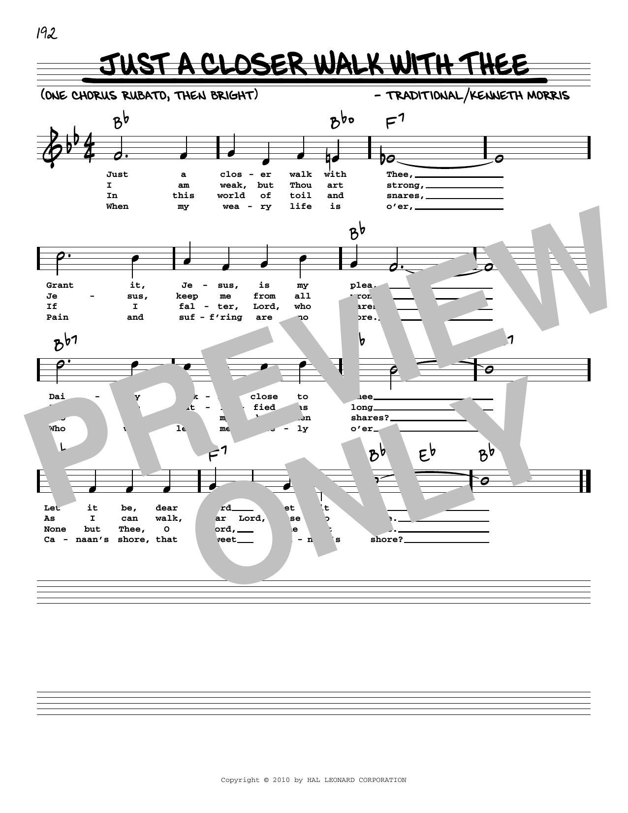 Download Kenneth Morris Just A Closer Walk With Thee (arr. Robe Sheet Music