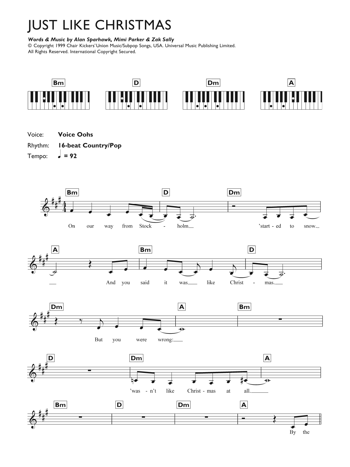 Download Low Just Like Christmas Sheet Music