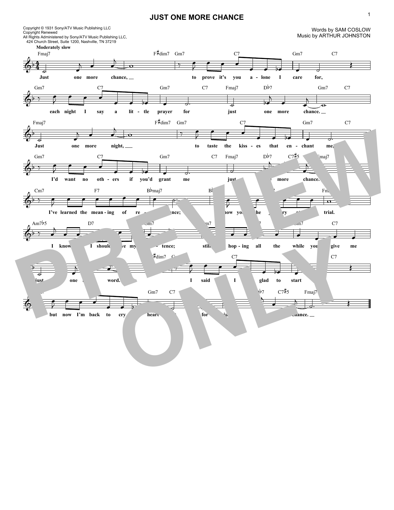 Download Ruby Braff Just One More Chance Sheet Music