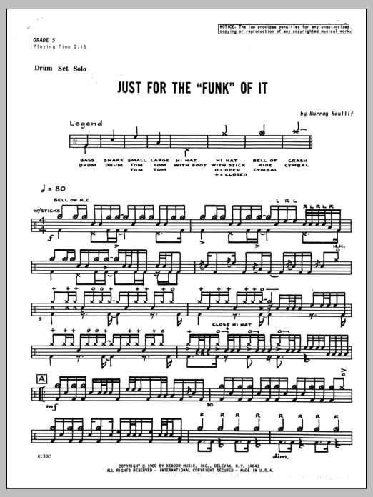 Download Murray Houllif Just For The 'Funk' Of It Sheet Music
