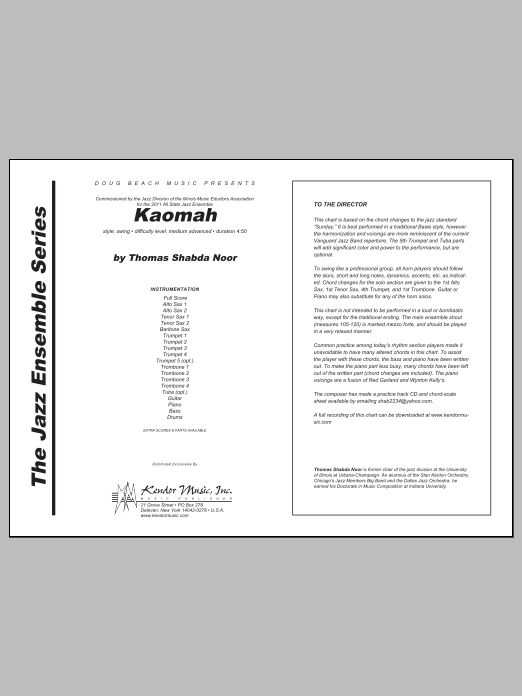 Download Noor Kaomah - Full Score Sheet Music