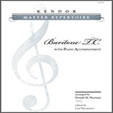 Download or print Kendor Master Repertoire - Baritone T.C. - Piano Sheet Music Printable PDF 64-page score for Classical / arranged Brass Solo SKU: 325652.