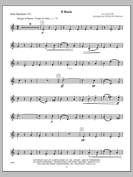 Download Donald Sherman Kendor Master Repertoire - Baritone T.C Sheet Music