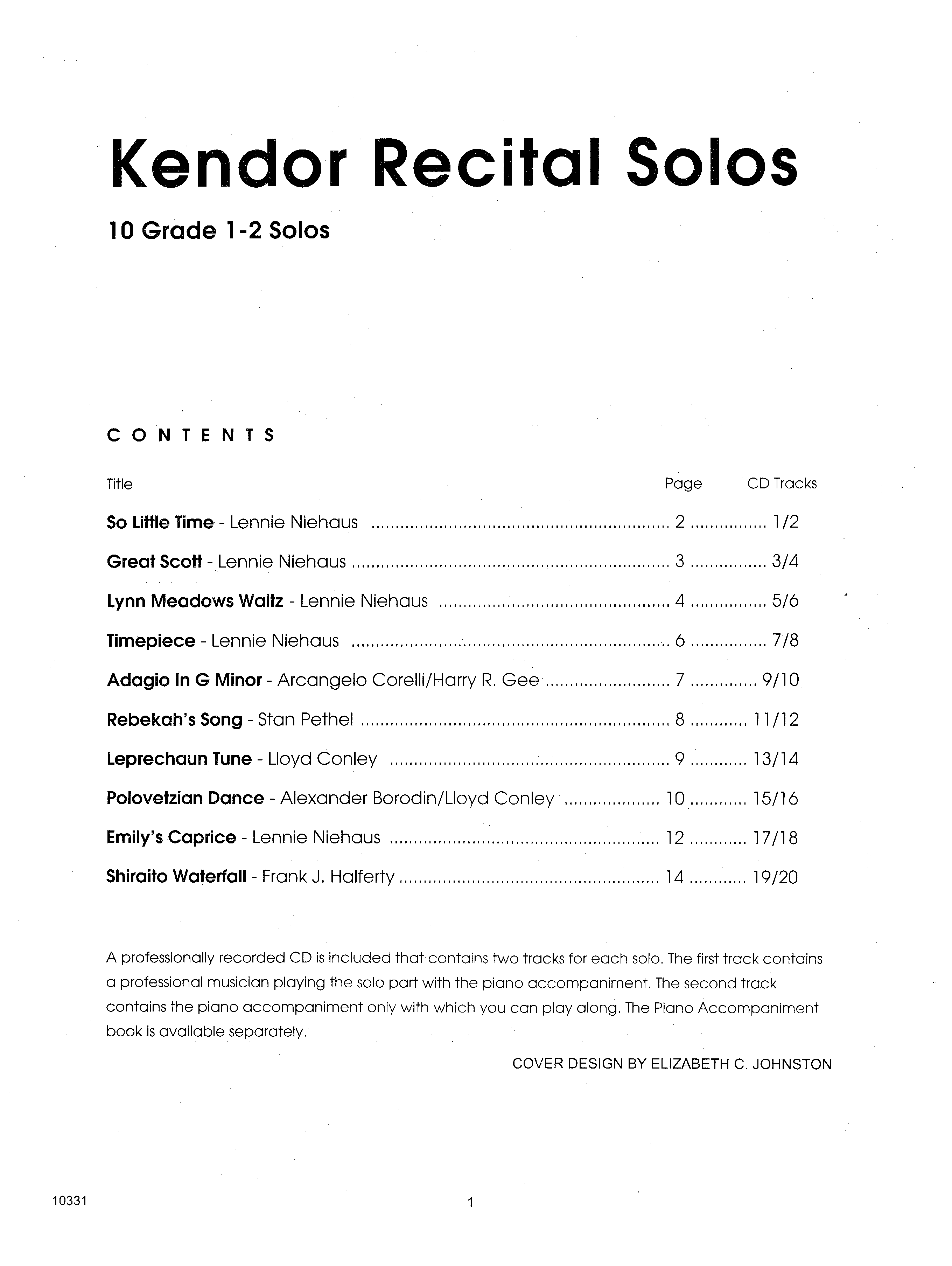 Download Various Kendor Recital Solos - Flute Sheet Music