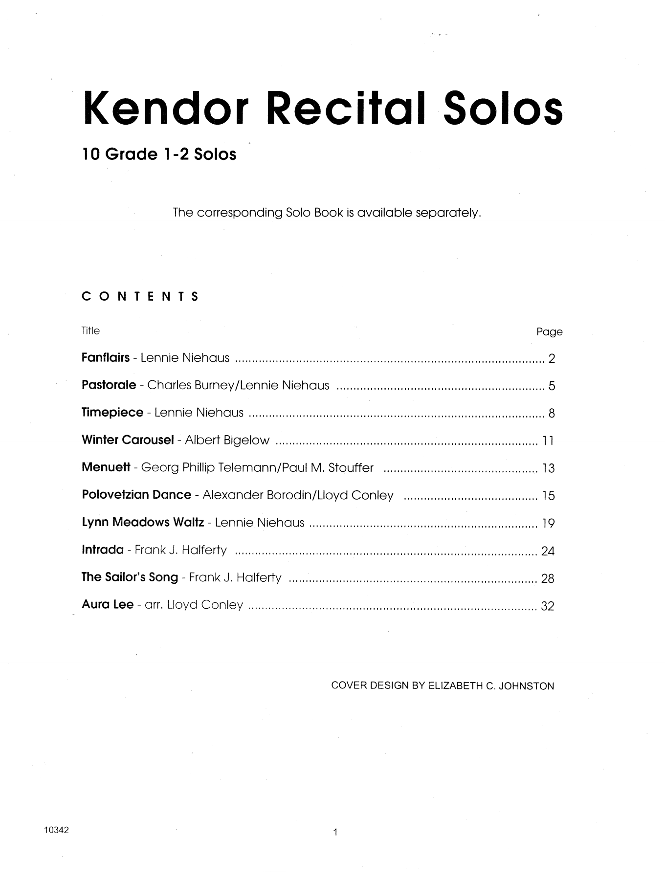 Download Various Kendor Recital Solos - Horn in F - Pian Sheet Music