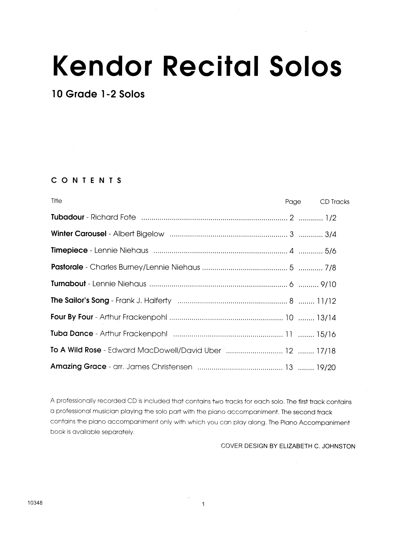 Download Various Kendor Recital Solos - Tuba - Solo Book Sheet Music
