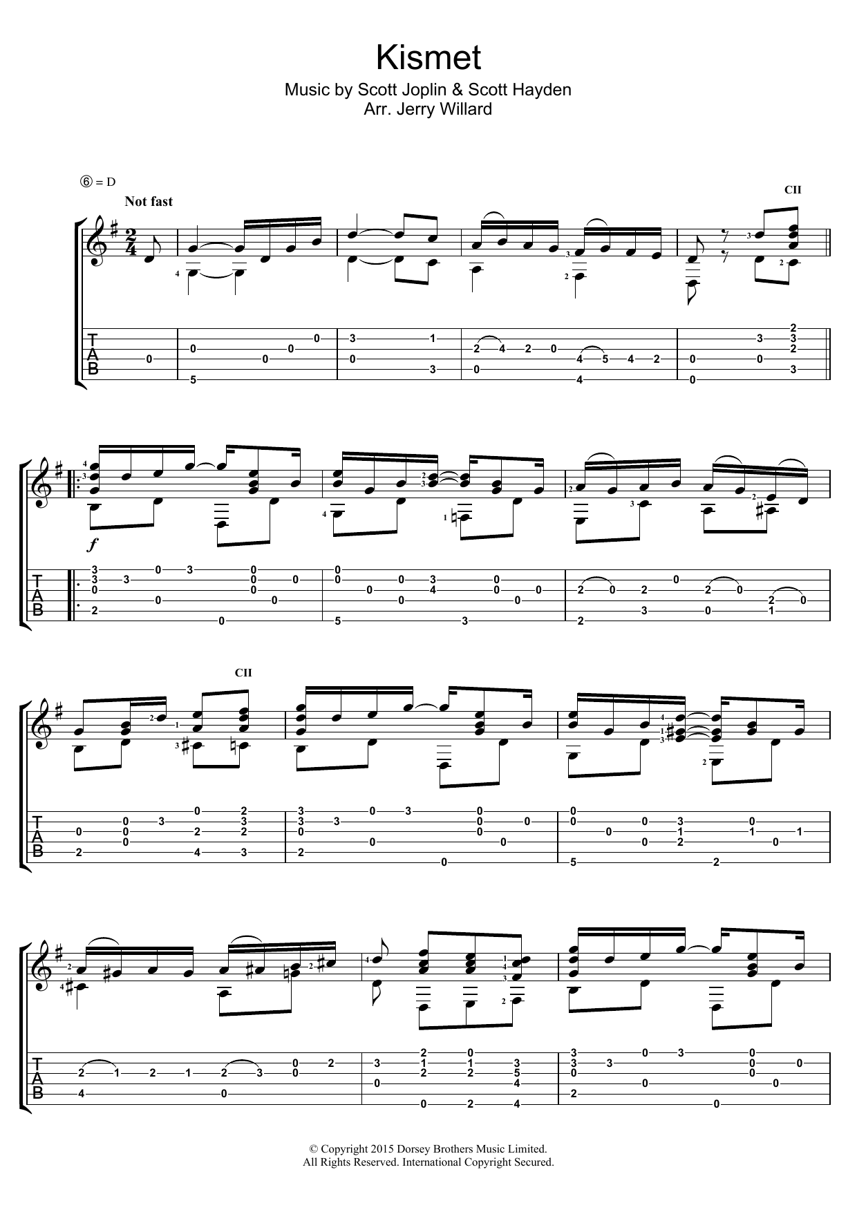 Download Scott Joplin Kismet Sheet Music