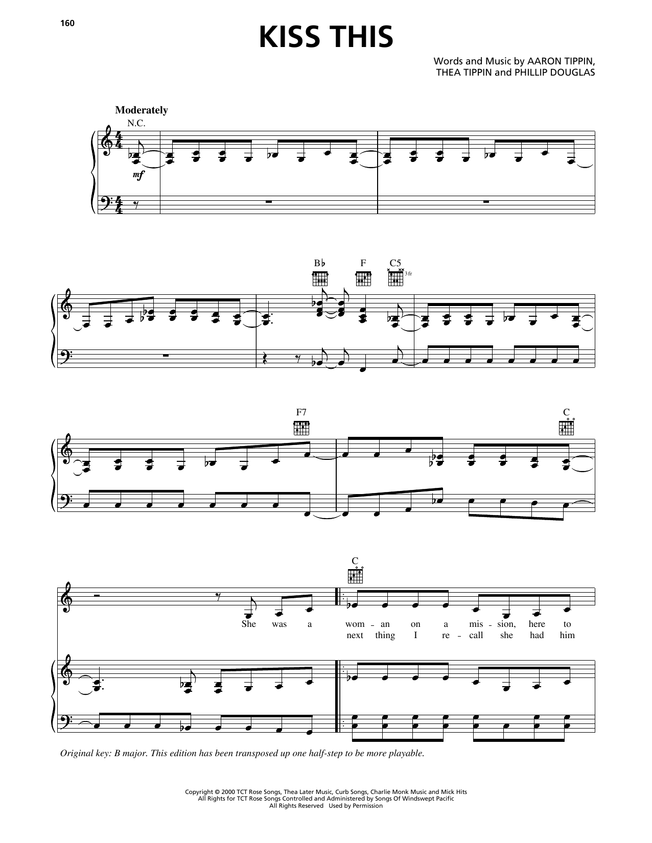 Download Aaron Tippin Kiss This Sheet Music