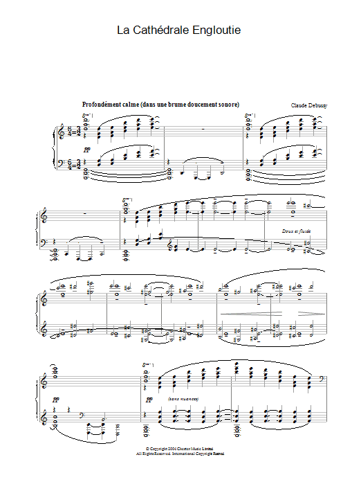 Download Claude Debussy La Cathédrale Engloutie Sheet Music