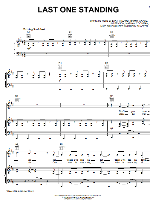 Download MercyMe Last One Standing Sheet Music