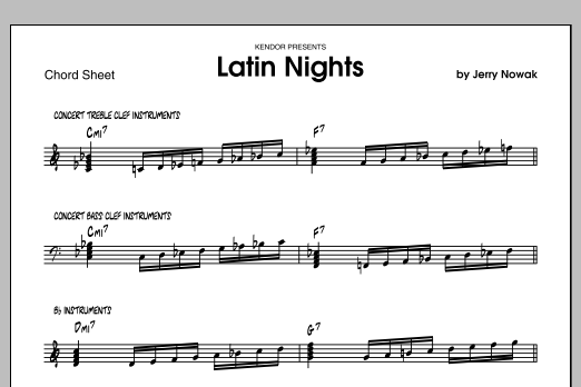 Download Nowak Latin Nights - Drums Sheet Music