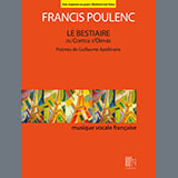Download or print Le Bestiaire ou le Cortège d'Orphée (Low Voice) Sheet Music Printable PDF 8-page score for Classical / arranged Piano & Vocal SKU: 1414113.