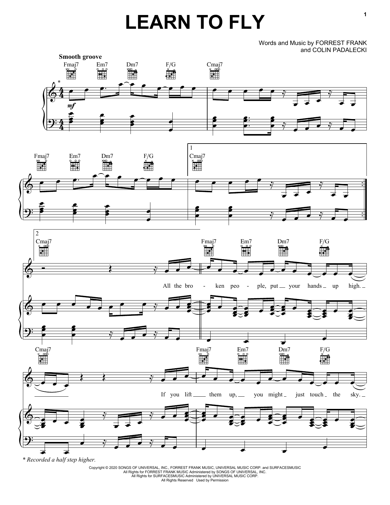 Download Surfaces & Elton John Learn To Fly Sheet Music