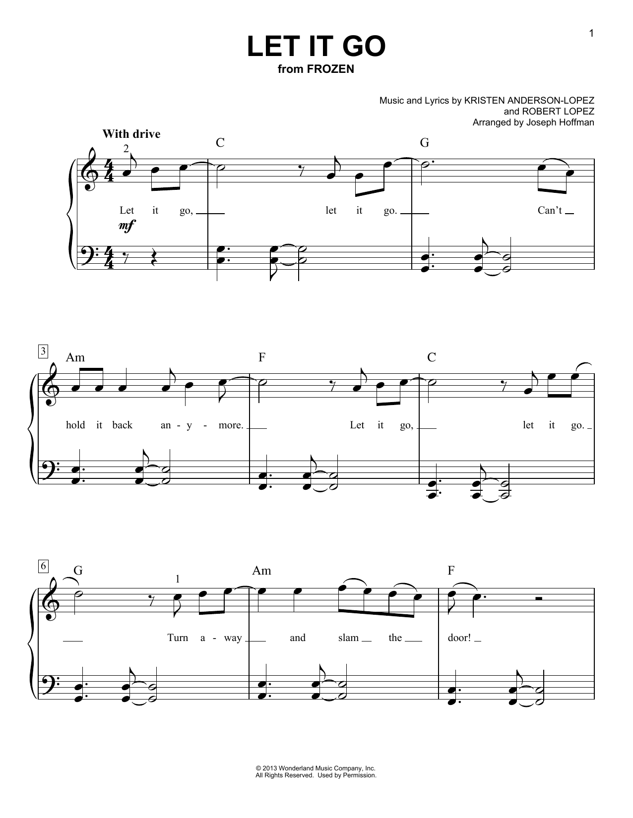 Download Idina Menzel Let It Go (from Frozen) (arr. Joseph Ho Sheet Music