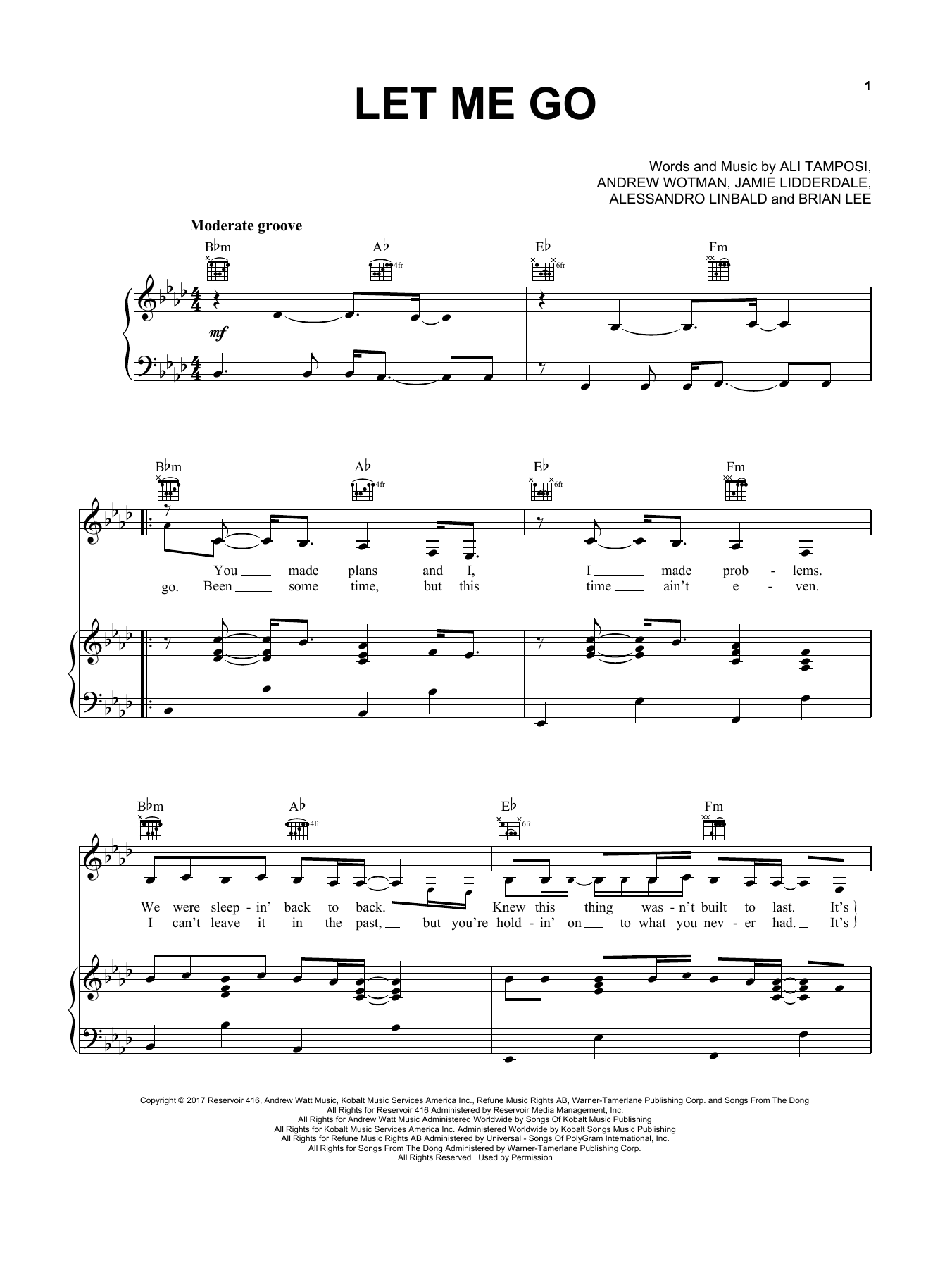 Download Hailee Steinfeld and Alesso feat. Fl Let Me Go Sheet Music