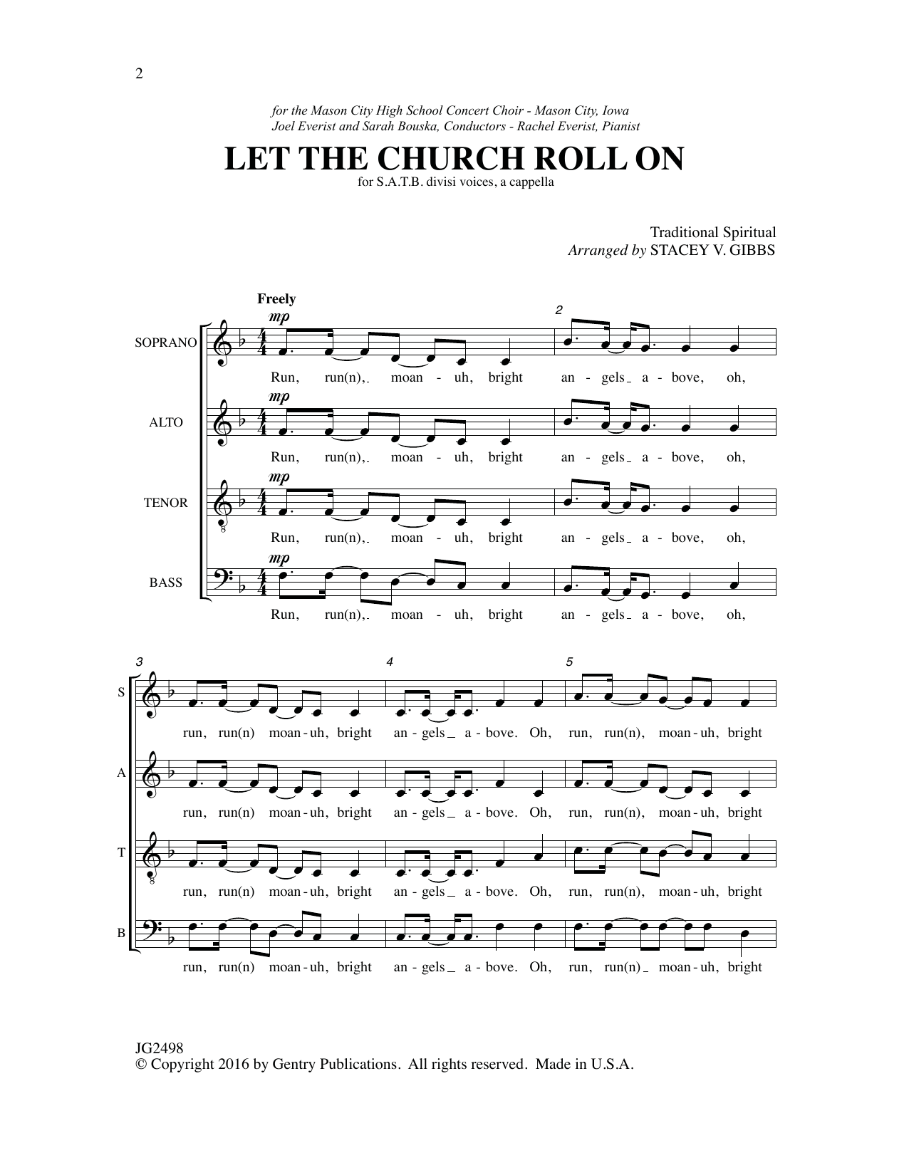 Download Stacy V. Gibbs Let the Church Roll On Sheet Music