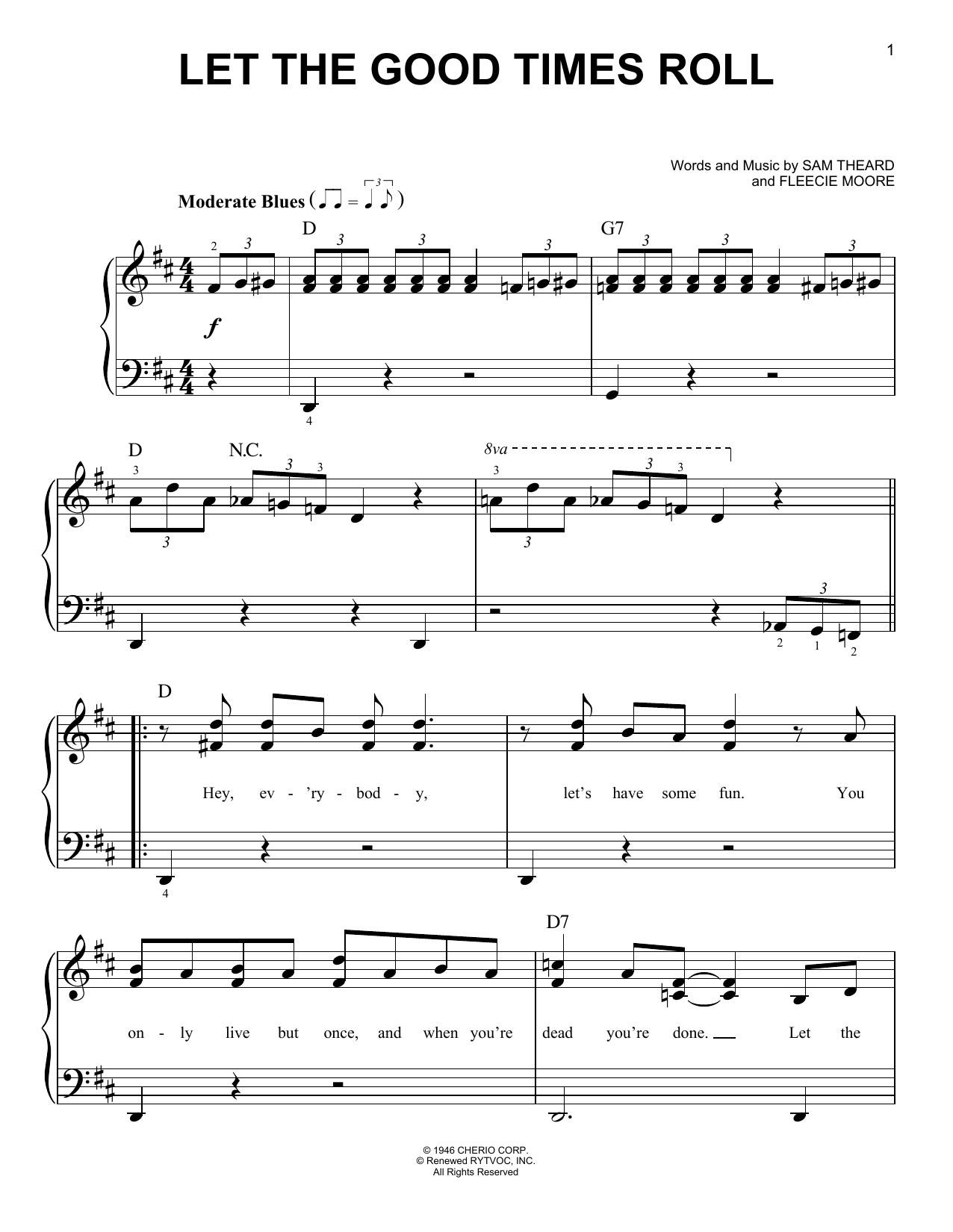 Download B.B. King Let The Good Times Roll Sheet Music